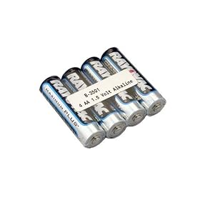 4 AA alkaline batteries