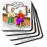 Londons Times Health and Vanity Trends Cartoons - The American Bald Ego - Coasters