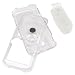 Sony Ericsson W810 W810i Accessory Bundle Kit- Snap On Crystal Clear Case with Belt Clip + Reusable LCD Screen Protector with Lint Cleaning Cloth By Ikross