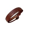 cored Lederarmband wrap 100cm Braun g20-braun