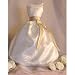 Bridal Gown Sachet with Chocolate Sash