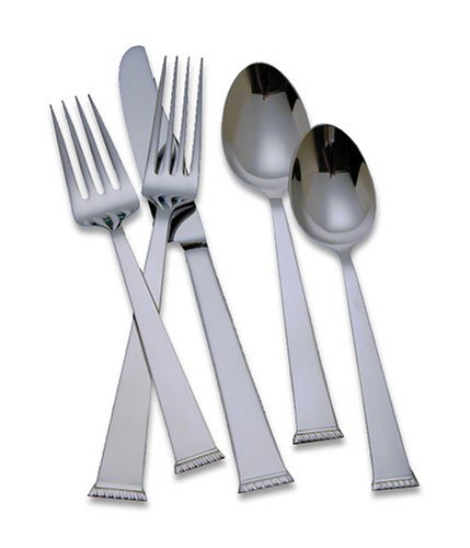 Reed and Barton Classic Braid 65-Piece Flatware Set with Storage Caddy Service for 12
