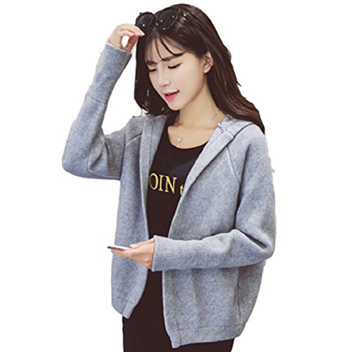 一茶先生 レディース フリーサイズ カーディガン 羽織り パーカー コート 秋 冬 無地 カラー バリエーション