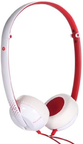 BALDOOR E500 Foldabale 3.5mm Over Ear Headphone Light Weight Durable Wired Headset with Motion Sensing System for iPods ,PDA, PSP, Laptops, MP3,MP4,CD/DVD Players, Samsung, Apple iPhone, HTC Phones (White)