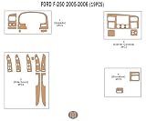 Ford F350 05-05 - 19 pieces - Chrome Dash Trim Kit Wood Carbon and Aluminum