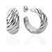 18K Bold Artform Swirl Hoop Earrings