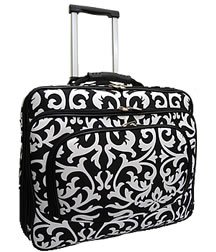 Ladies Damask Rolling 15.5-Inch Computer Laptop Bag Brief Case Ladies Damask Rolling 15.5-Inch Computer Laptop Bag Brief Case