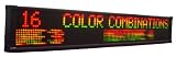 2-Line Multi-Color LED Moving Message Board, 16 x 128 LED Matrix. A Free PC Remote Hardware and Software (CD) Included.