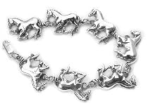 Heavy Horses Sterling Silver HORSE Link Bracelet Heavy Horses Sterling Silver HORSE Link Bracelet