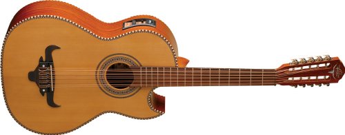 Oscar Schmidt OH42SE Acoustic Electric Guitar, Bajo Quinto