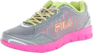 Fila Women's Winsprinter Running Shoe,Monument/Neon Pink/Lime Punch,9 M US