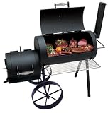 Cimarron Limited™ Heavy-gauge Charcoal wood Smoker & Grill