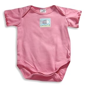 Mulberribush - Newborn Girls Short Sleeve One Piece, Pink