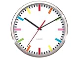 Karlsson Wall Clock Rainbow Steel White