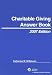 Books : Charitable Giving Answer Book (2007) (Answer Books)