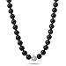 Mens Black on Black Single CZ Round Bead Shamballa
