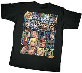  Justice League Crowded Boys T-shirt