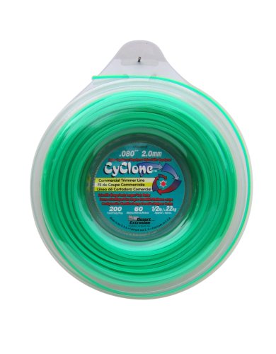Cyclone .080-Inch-by-200-Foot Spool Commercial Grade 6-Blade 1/2-Pound Grass Trimmer Line, Green CY080D1/2-12 Cyclone .080-Inch-by-200-Foot Spool Commercial Grade 6-Blade 1/2-Pound Grass Trimmer Line, Green CY080D1/2-12