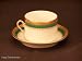 RICHARD GINORI REGAL GREEN CUPS &amp; SAUCERS