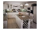 Kitchen with Built In Wine Rack Photographic Poster Print, 24x18