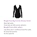 Moxeay V-Neck One Piece Bodysuit Long Sleeve Bodycon Rompers X-Large Black
