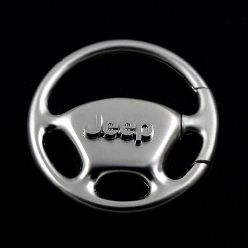 Free Shipping!!new High Quality Metal Jeep Steering Wheel Car Keychain Key Ring with Gift Box