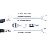 Grabber Buddy Reacher Pick Up Tool Rubber Tips Ergonomic Handle 30"