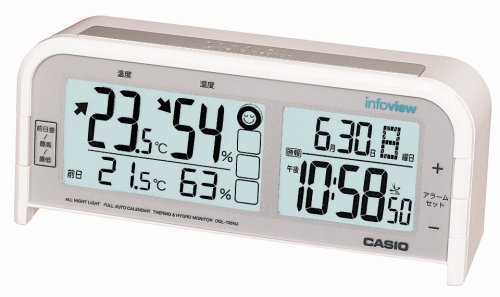 CASIO (カシオ) wave ceptor 電波置時計 生活環境お知らせクロック DQL-100NJ-7JF