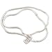 Sterling Silver Plated Bead or Barrel Clasp European 19" Inches Snake Chain Necklace Fit for Pandora Biagi Troll Chamilia Murano Italian Glass Beads Charms - Great Gifts!