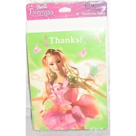 Barbie Fairytopia Thank You Notes by Hallmark