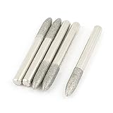 uxcell ダイヤモンド マウントポイント 6mmX60mm 先端 テーパ 回転工具 5個