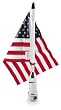 Pro Pad Fold Down Mount (1/2in. Luggage Rack) With 6in.x9in. USA Flag RFM-FLD