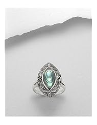 Marcasite Ring In 92.5 Sterling Silver