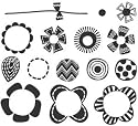 Nesters Clear Stamps 15/Set: Blooms N' Stalks