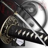 Trademark Global 00-7X128, Hand Forged Samurai Katana - Black - 40.5 Inches