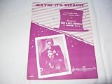 MAYBE ITS BECAUSE HARRY RUBY 1949 SHEET MUSIC SHEET MUSIC FOLDER 416