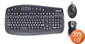 Microsoft Wireless Optical Desktop 1000 MAC/WIN USB Port Blak V.2 CD-ROM B5Q-00039