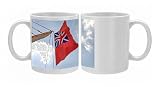 British ensign flag on ship, Brest 2008 Maritime Festival, Brittany, France Photo Mugs
