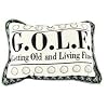 Set of 2 Getting Old Golf Decorative Throw Pillows 9" x 12"
