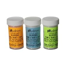 Micro Essential Lab 275 Hydrion Color Safe pH Buffer Capsule Set for pH Buffer Solutions, 4.0, 7.0 and 10.0 100mL Capacity