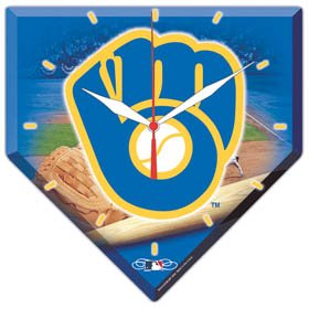 Milwaukee Brewers High Definition Plaque Clock