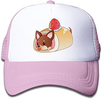 Children Chihuahua Strawberry Yam Roll Visor Hats