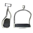 STIRRUP DOUBLE SAFETY SS 4 3/4" W/CROSS LOOP