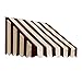 Awntech 10-Feet San Francisco Window/Entry Awning, 44-Inch Height by 24-Inch Diameter, Burgundy/Tan