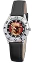 Disney Kids' Pirates of the Caribbean Time Teacher Black Leather Strap Watch #D806S006