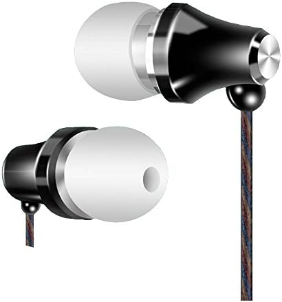 Headphones,In-Ear Earbuds Headset Earphones with Mic &amp; Stereo Bass for iPhone 6S Plus 6 5S, iPod, iPad, Samsung S6 Note 5, HTC, LG , Android Smartphones, (BLACK)