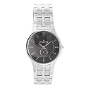 Skagen Men's 433LSXM Stainless Steel Black Dial Watch