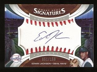 Edwin Jackson Autograph 2006 Upper Deck Sweet Spot Signatures card #116 Certified Autograph #051/150 Arizona Diamondbacks