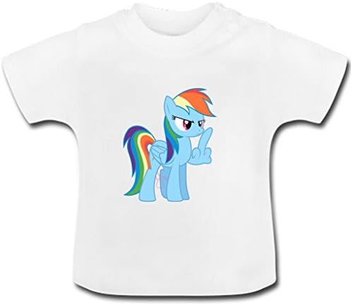 Shangmai Custom My little pony Baby girls and boys Toddler t Shirt white