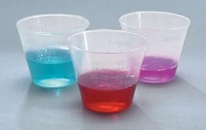 Medline Plastic Medicine Graduated Cups, 1 Ounce (Pack of 100)
